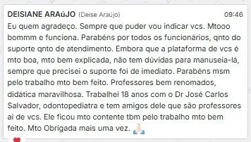 Print da publicação original de Deisiane Araújo
